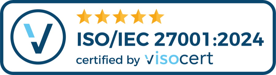 ISO/IEC 27001:2024 certified by visocert